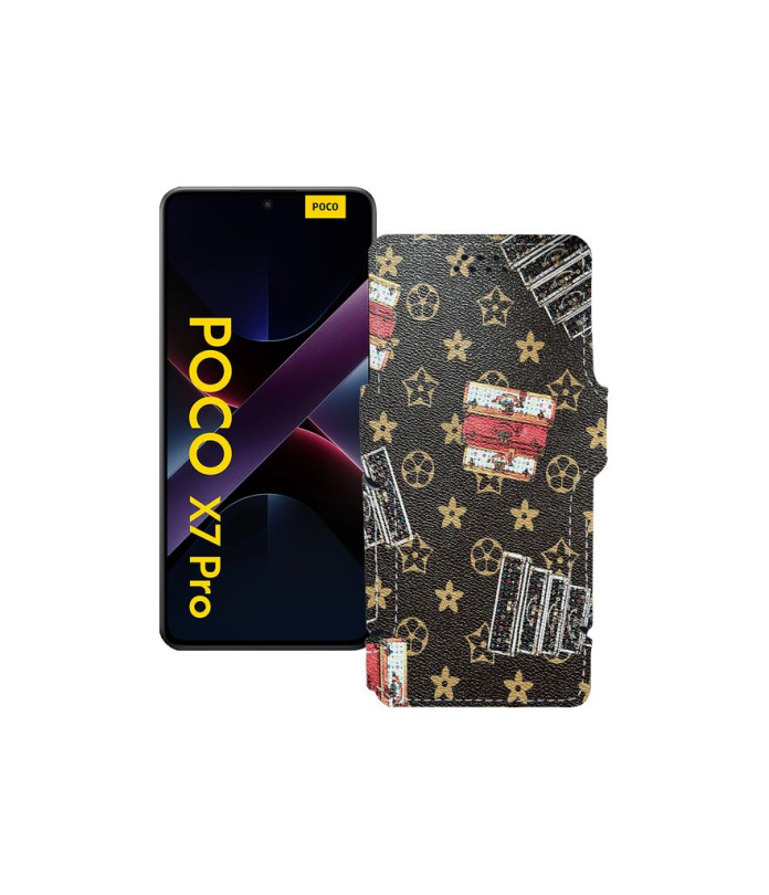 Чохол-книжка з екошкіри для телефону Xiaomi Poco X7 Pro