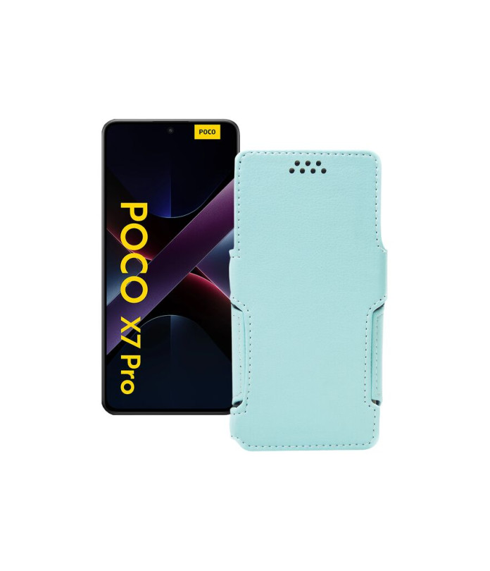 Чохол-книжка з екошкіри для телефону Xiaomi Poco X7 Pro