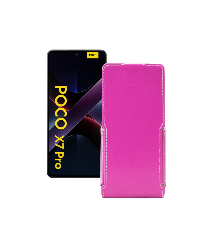 Чохол-флип з екошкіри для телефону Xiaomi Poco X7 Pro