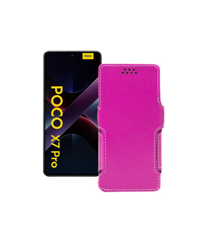 Чохол-книжка з екошкіри для телефону Xiaomi Poco X7 Pro