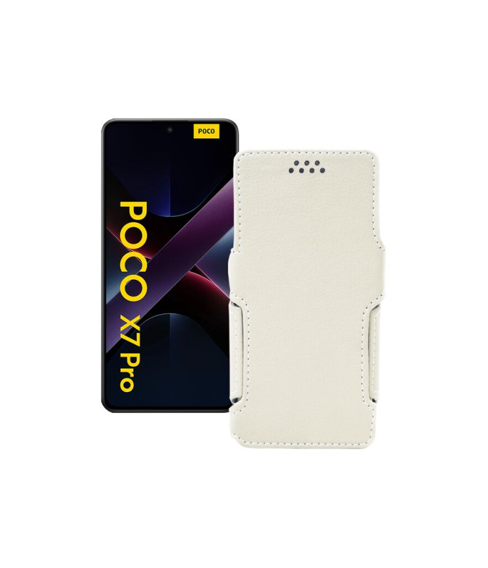 Чохол-книжка з екошкіри для телефону Xiaomi Poco X7 Pro