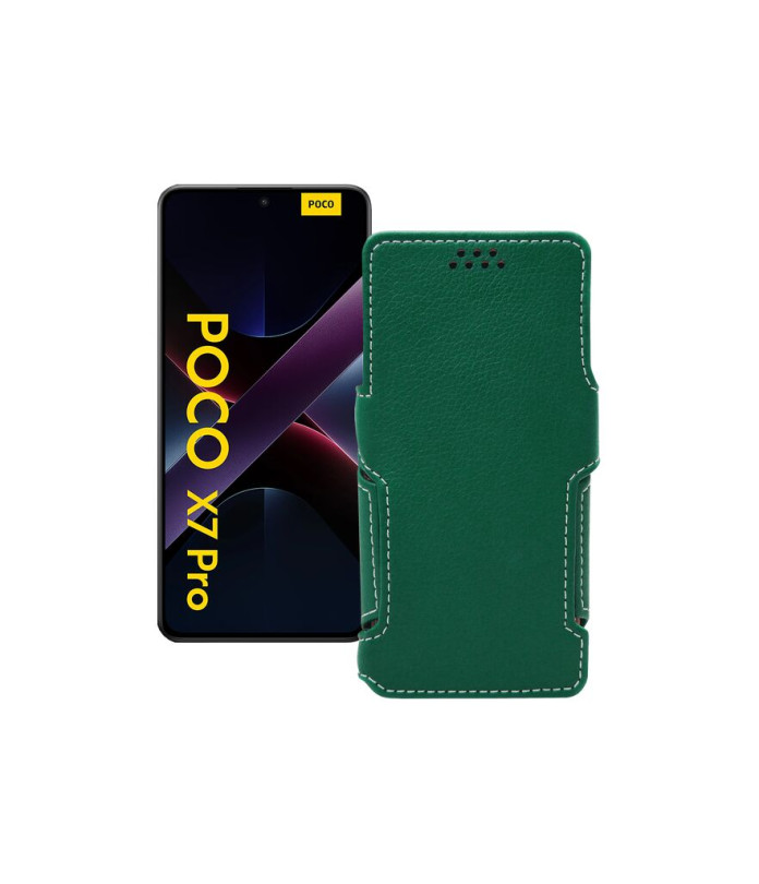 Чохол-книжка з екошкіри для телефону Xiaomi Poco X7 Pro