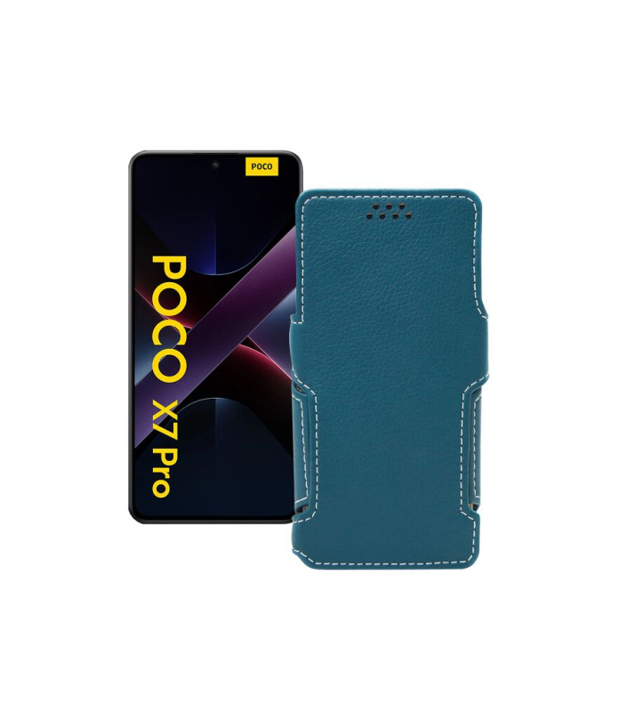 Чохол-книжка з екошкіри для телефону Xiaomi Poco X7 Pro