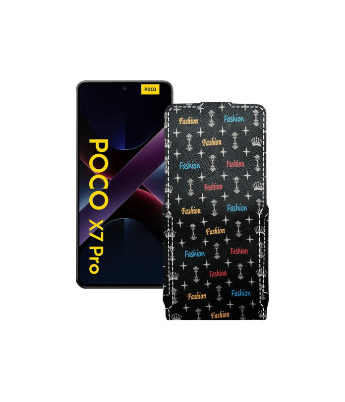 Чохол-флип з екошкіри для телефону Xiaomi Poco X7 Pro