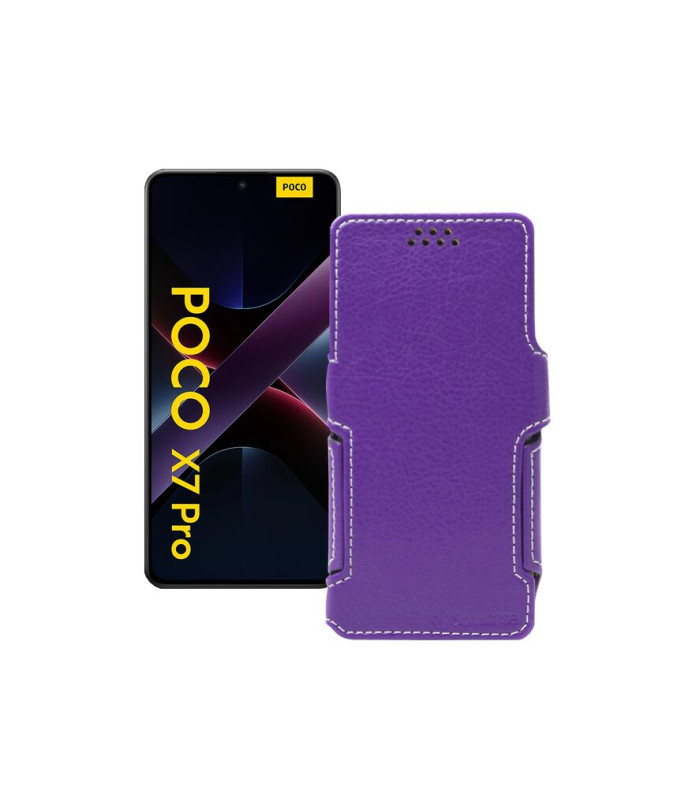 Чохол-книжка з екошкіри для телефону Xiaomi Poco X7 Pro