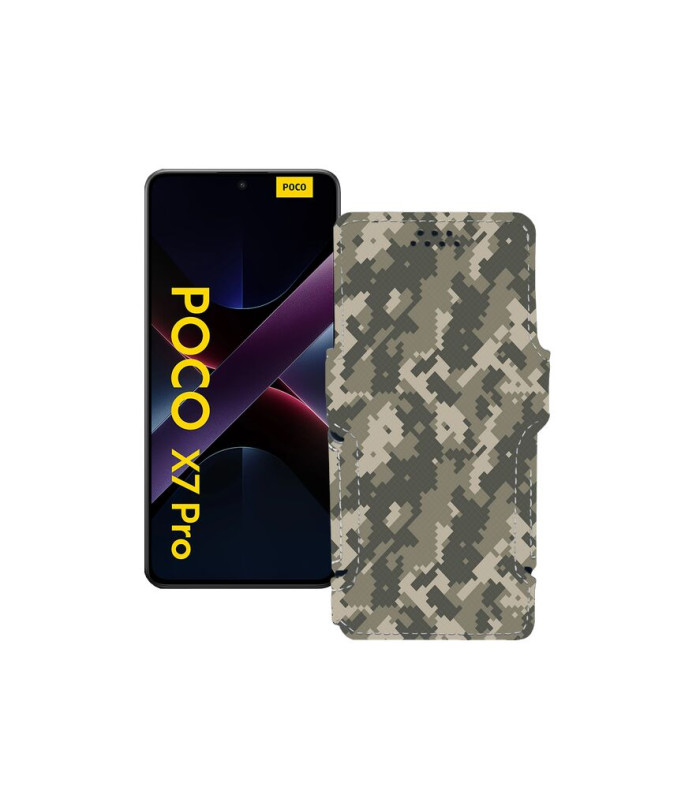 Чохол-книжка з екошкіри для телефону Xiaomi Poco X7 Pro
