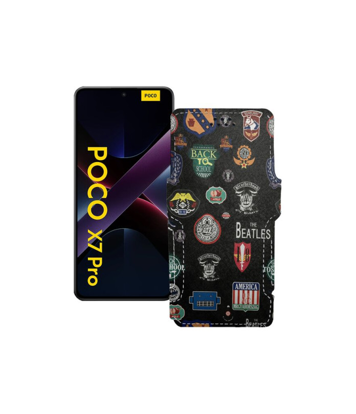 Чохол-книжка з екошкіри для телефону Xiaomi Poco X7 Pro
