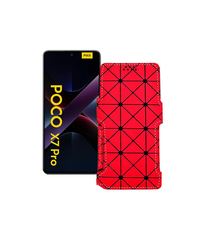 Чохол-книжка з екошкіри для телефону Xiaomi Poco X7 Pro