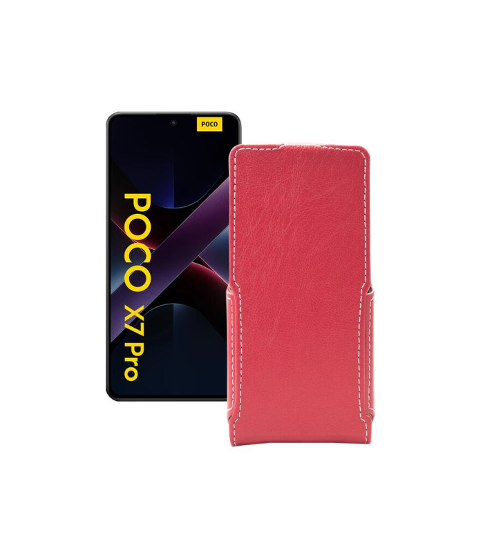 Чохол-флип з екошкіри для телефону Xiaomi Poco X7 Pro