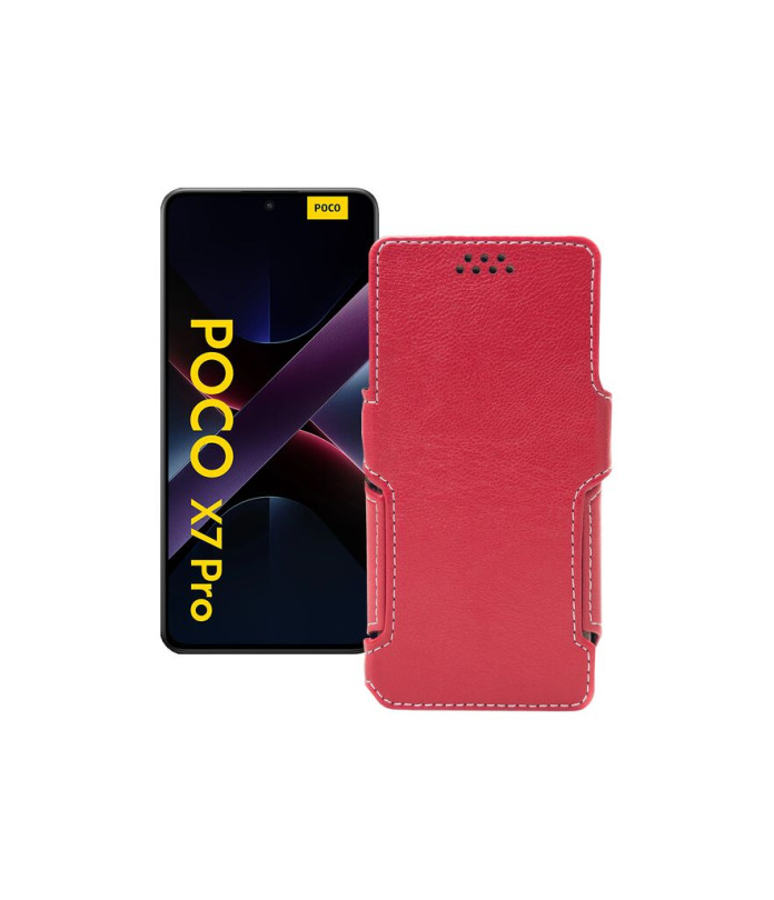 Чохол-книжка з екошкіри для телефону Xiaomi Poco X7 Pro