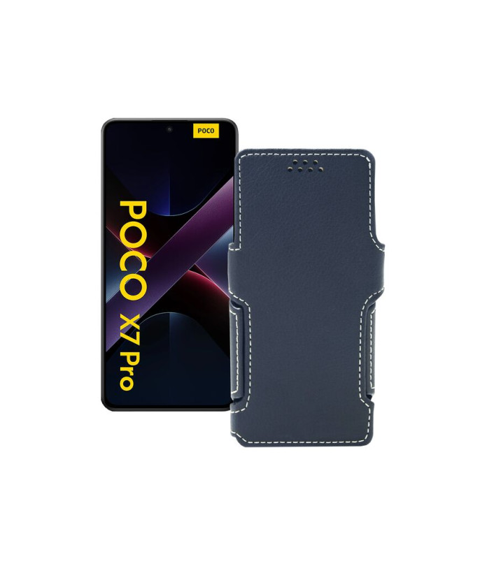 Чохол-книжка з екошкіри для телефону Xiaomi Poco X7 Pro