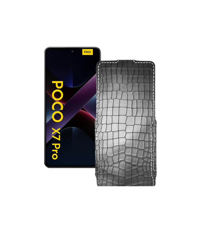 Чохол-флип з екошкіри для телефону Xiaomi Poco X7 Pro