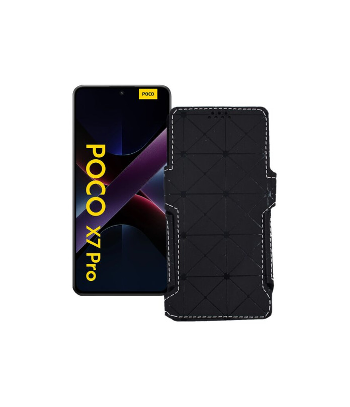 Чохол-книжка з екошкіри для телефону Xiaomi Poco X7 Pro