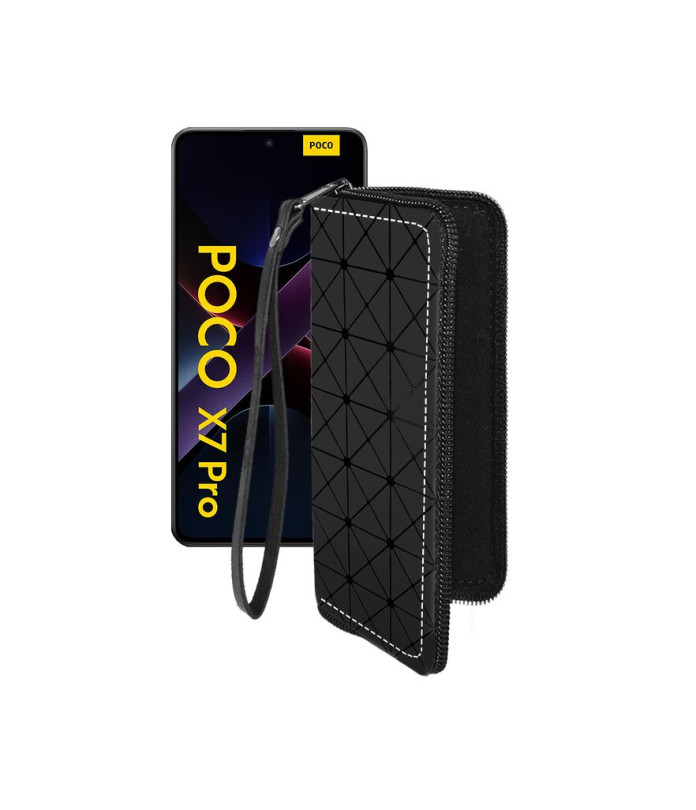 Чохол-гаманець з екошкіри для телефону Xiaomi Poco X7 Pro