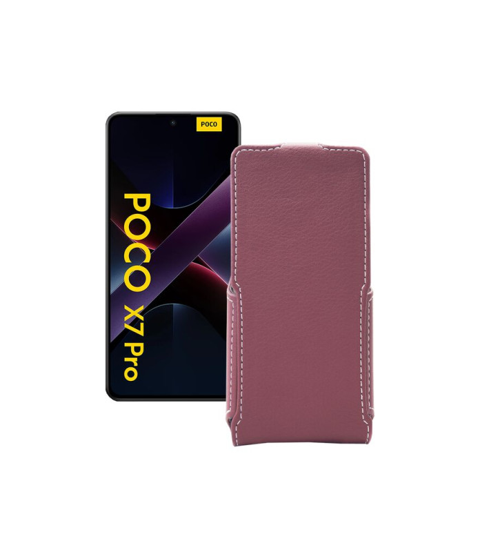 Чохол-флип з екошкіри для телефону Xiaomi Poco X7 Pro