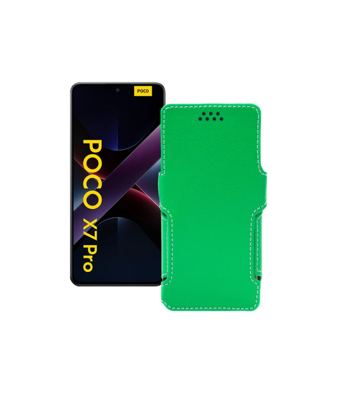 Чохол-книжка з екошкіри для телефону Xiaomi Poco X7 Pro