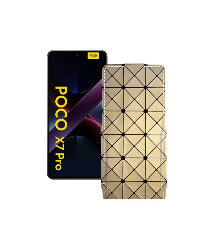 Чохол-флип з екошкіри для телефону Xiaomi Poco X7 Pro