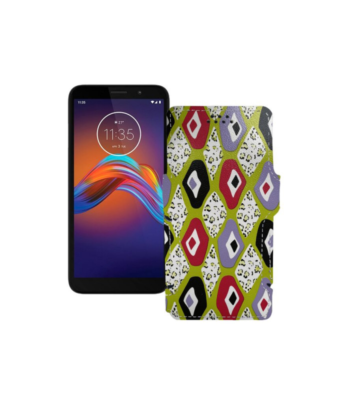 Чохол-книжка з екошкіри для телефону Motorola Moto e6