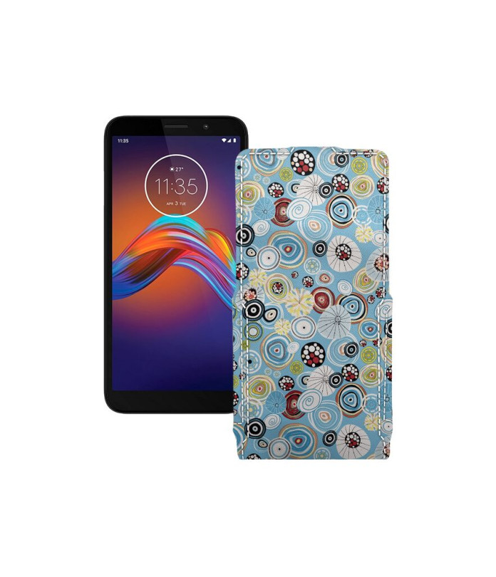 Чохол-флип з екошкіри для телефону Motorola Moto e6