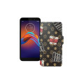 Чохол-книжка з екошкіри для телефону Motorola Moto e6