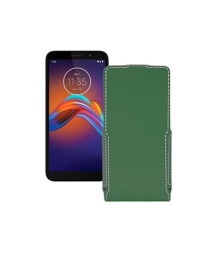 Чохол-флип з екошкіри для телефону Motorola Moto e6