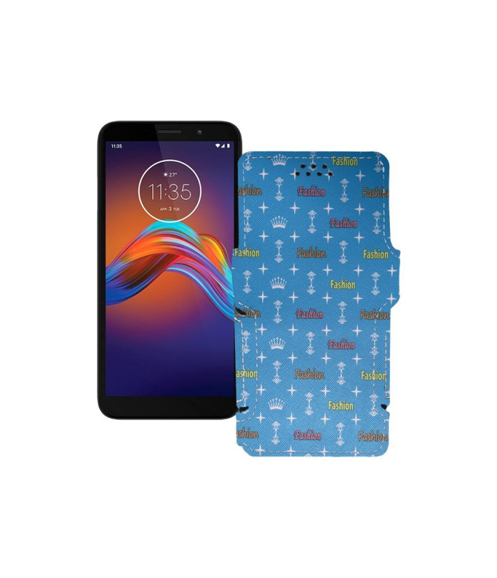 Чохол-книжка з екошкіри для телефону Motorola Moto e6