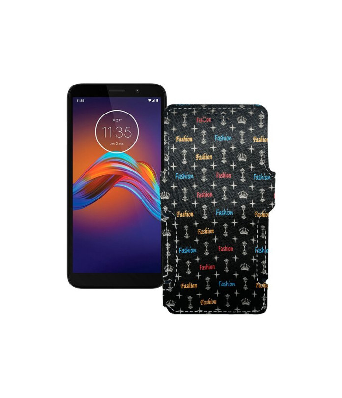 Чохол-книжка з екошкіри для телефону Motorola Moto e6