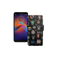 Чохол-книжка з екошкіри для телефону Motorola Moto e6