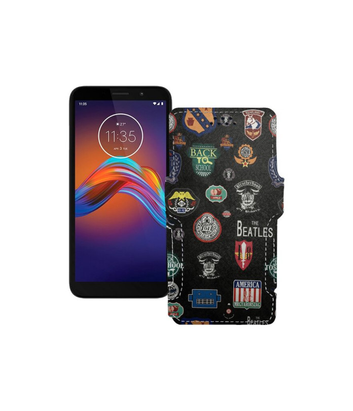 Чохол-книжка з екошкіри для телефону Motorola Moto e6