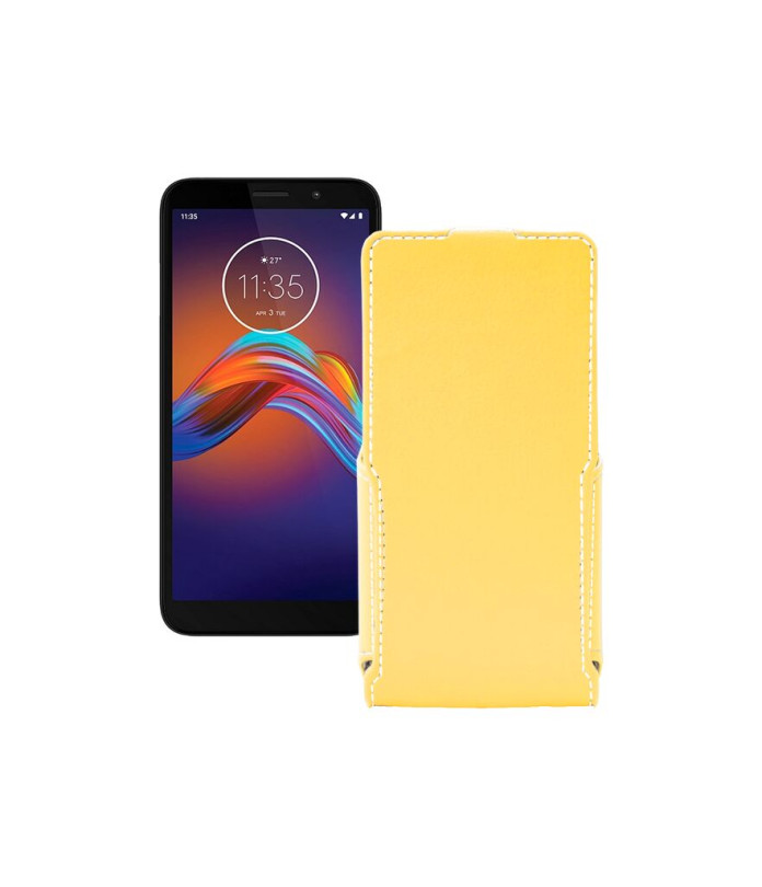 Чохол-флип з екошкіри для телефону Motorola Moto e6