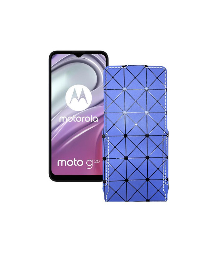 Чохол-флип з екошкіри для телефону Motorola Moto G20