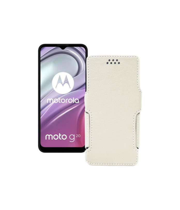 Чохол-книжка з екошкіри для телефону Motorola Moto G20