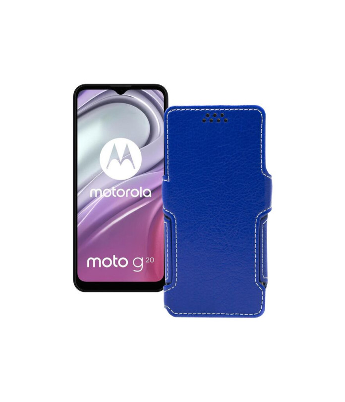 Чохол-книжка з екошкіри для телефону Motorola Moto G20