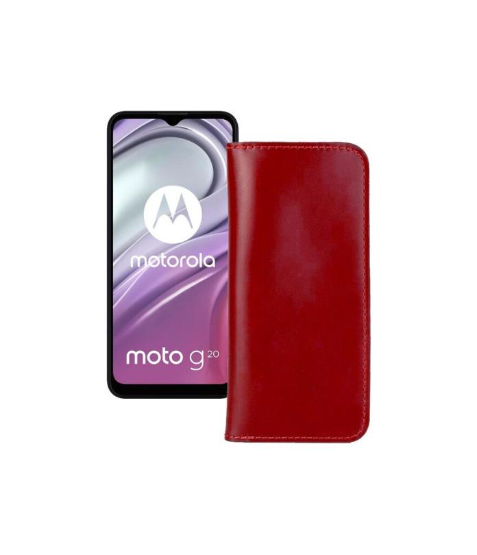 Портмоне з шкіри для телефону Motorola Moto G20