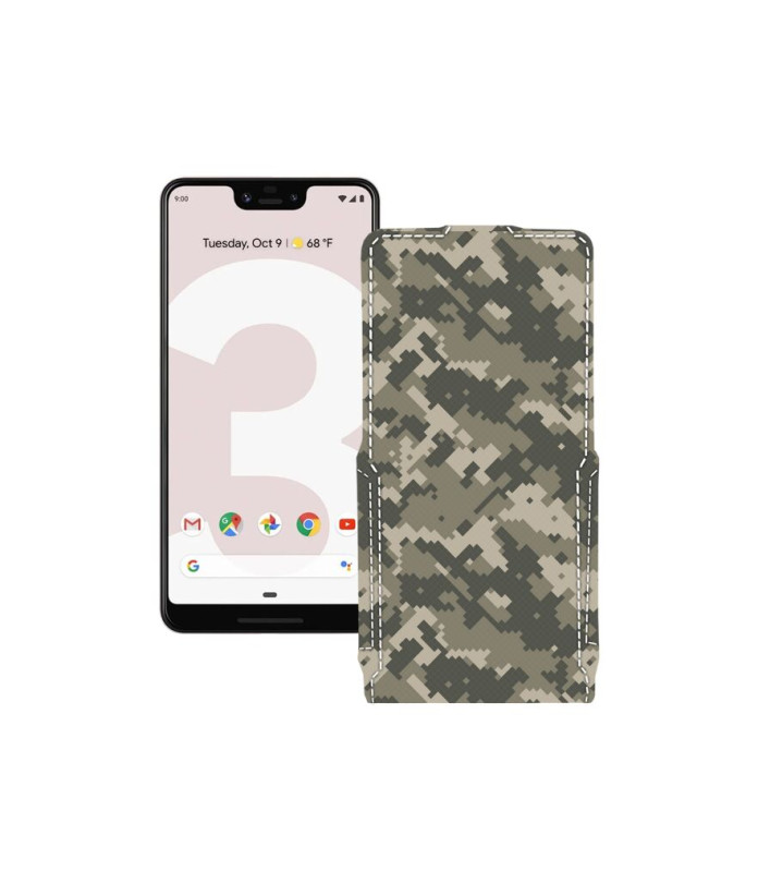 Чохол-флип з екошкіри для телефону Google Pixel 3