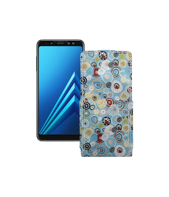 Чохол-флип з екошкіри для телефону Samsung Galaxy A8 2018 (A530)