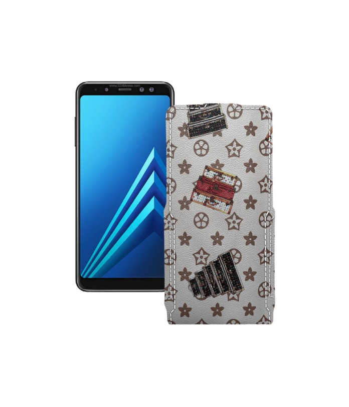 Чохол-флип з екошкіри для телефону Samsung Galaxy A8 2018 (A530)