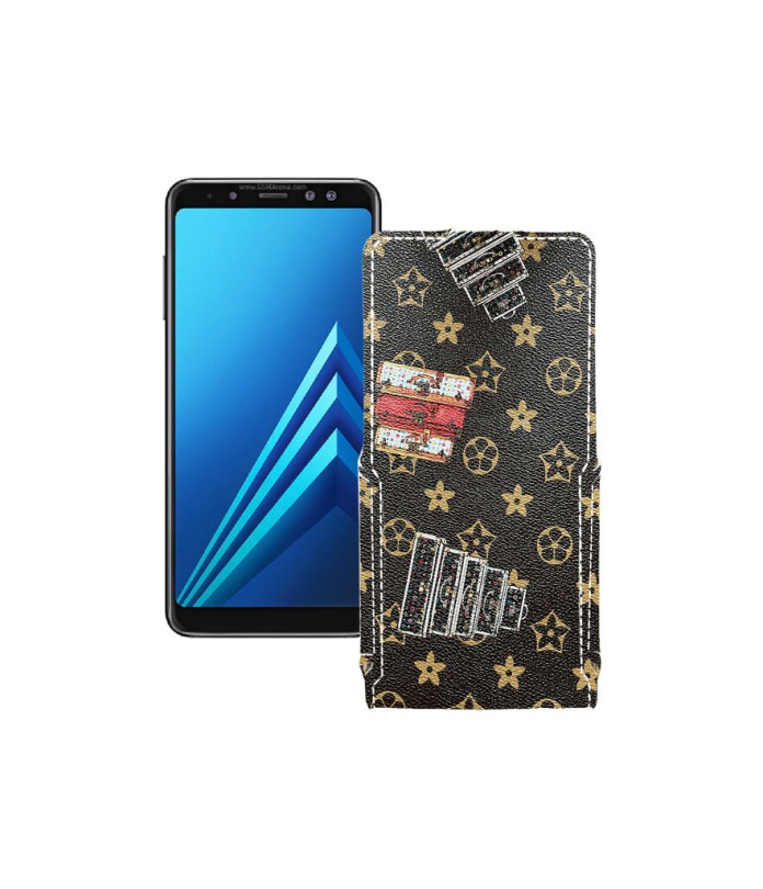 Чохол-флип з екошкіри для телефону Samsung Galaxy A8 2018 (A530)