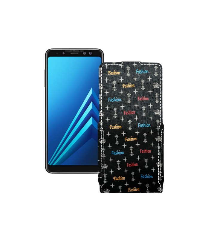 Чохол-флип з екошкіри для телефону Samsung Galaxy A8 2018 (A530)