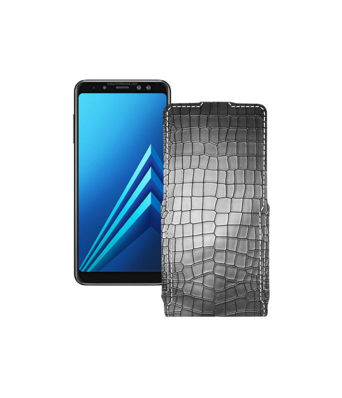 Чохол-флип з екошкіри для телефону Samsung Galaxy A8 2018 (A530)