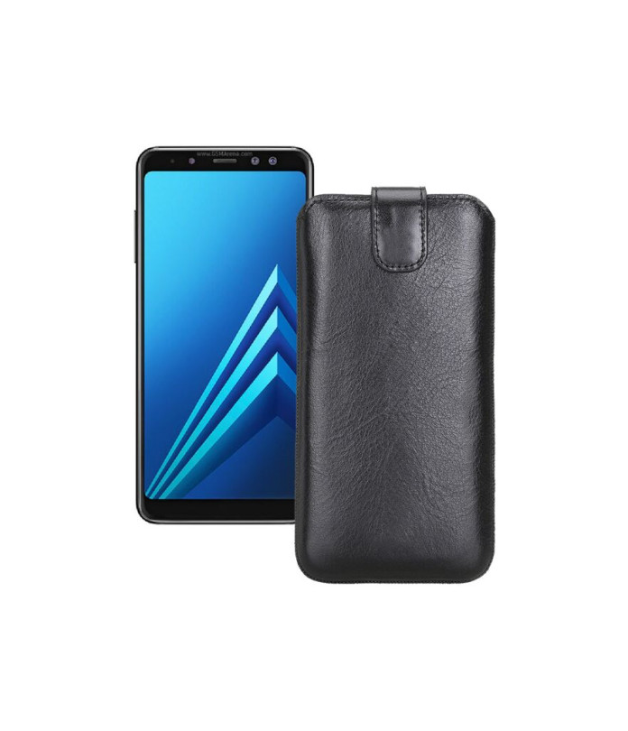 Витяжка з екошкіри для телефону Samsung Galaxy A8 2018 (A530)