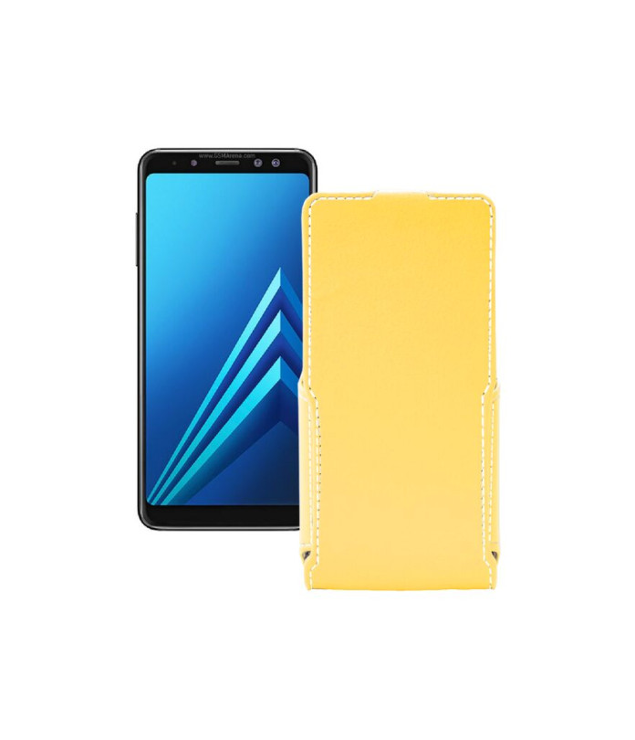 Чохол-флип з екошкіри для телефону Samsung Galaxy A8 2018 (A530)