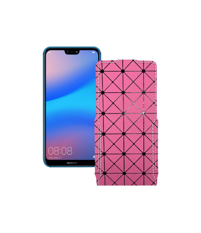 Чохол-флип з екошкіри для телефону Huawei P20 lite