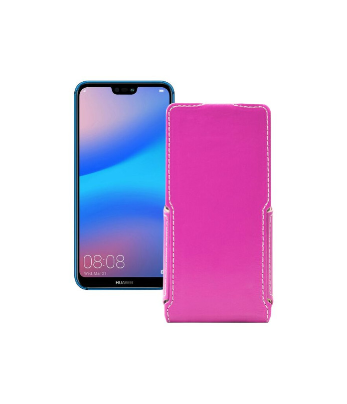 Чохол-флип з екошкіри для телефону Huawei P20 lite