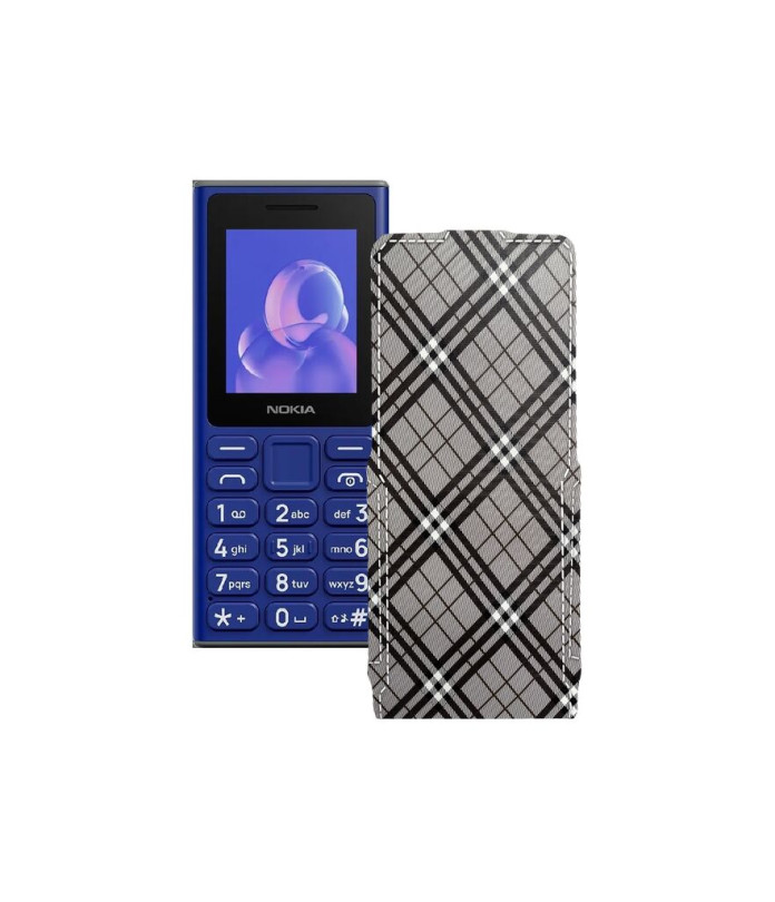 Чохол-флип з екошкіри для телефону Nokia 105 (2024)