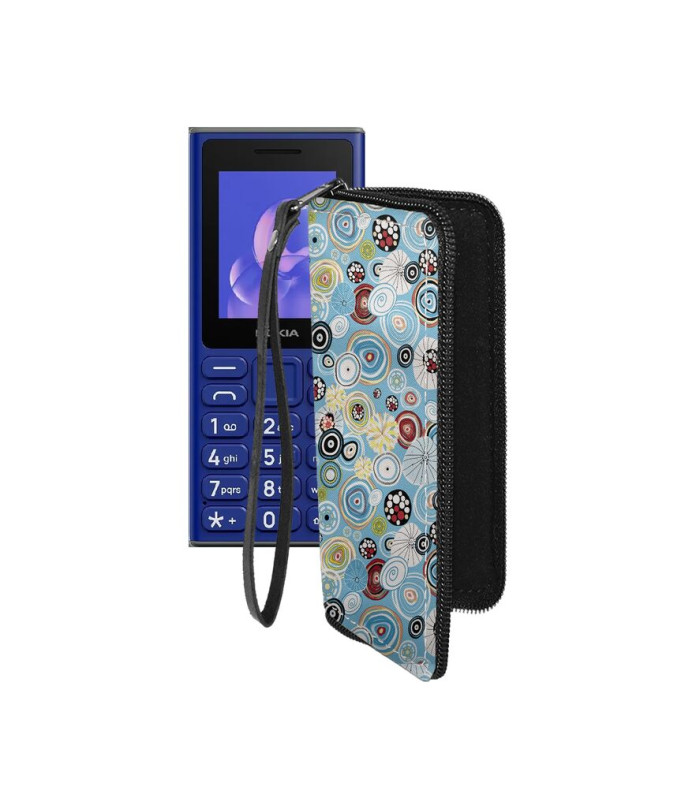 Чохол-гаманець з екошкіри для телефону Nokia 105 (2024)