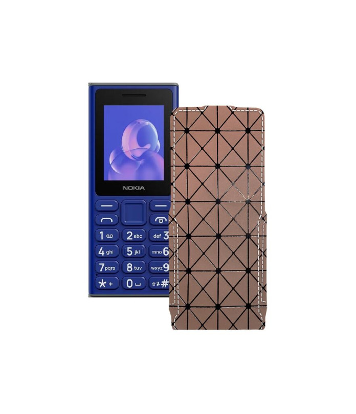 Чохол-флип з екошкіри для телефону Nokia 105 (2024)