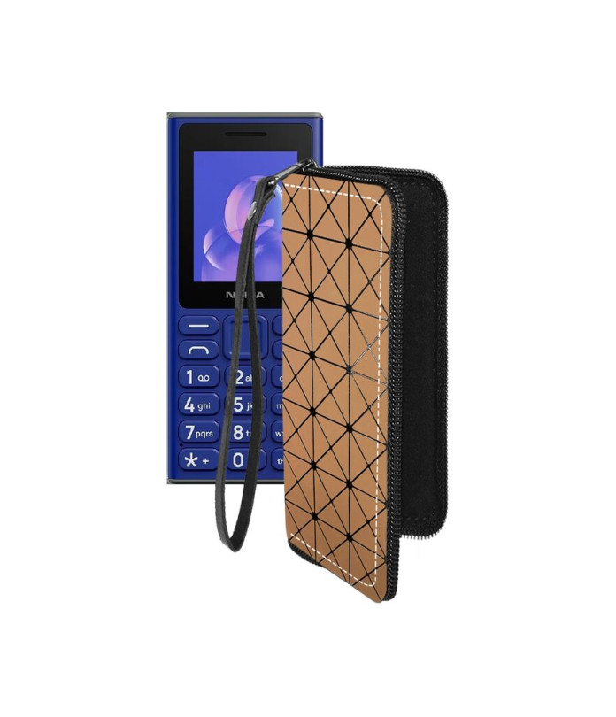 Чохол-гаманець з екошкіри для телефону Nokia 105 (2024)