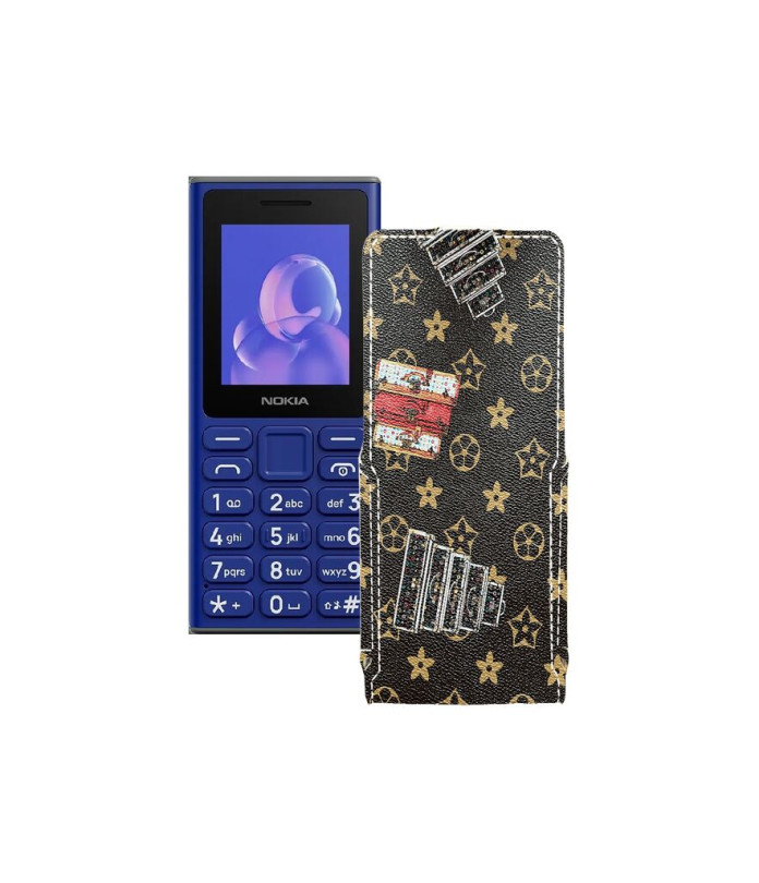 Чохол-флип з екошкіри для телефону Nokia 105 (2024)