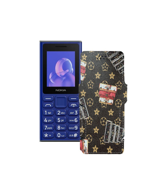 Чохол-книжка з екошкіри для телефону Nokia 105 (2024)